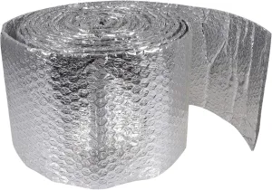 1 roll Bubble Insulation Foil Feet Reflective Thermal Barrier for Walls Roofs and Greenhouses Easy Cut Install Insulation for Indoor Outdoor Use