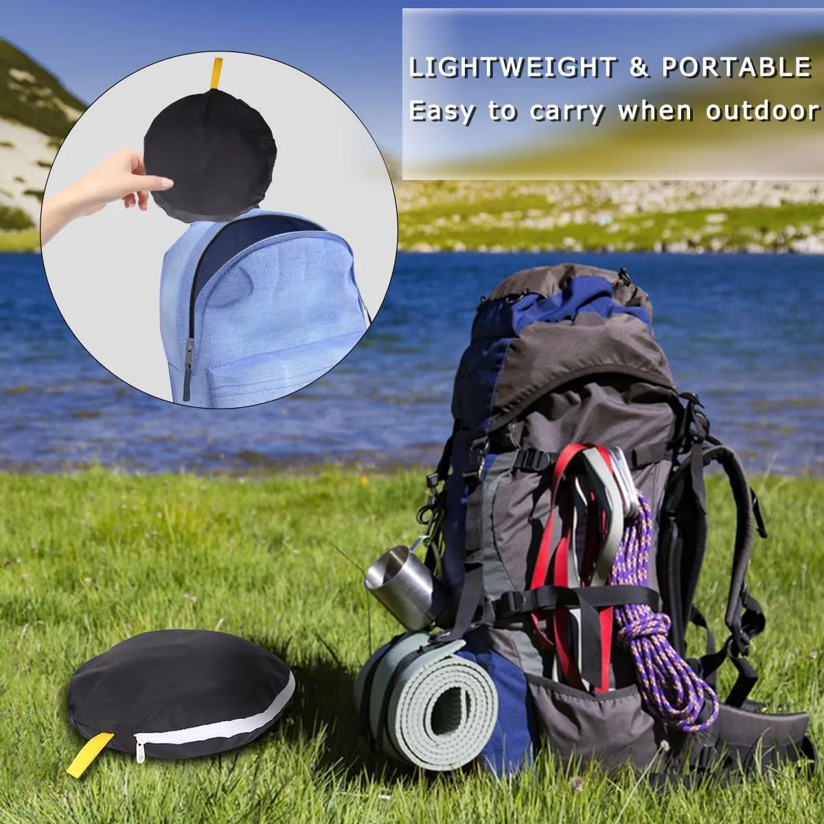 2-Pack Guinea Pig Carrier Backpack and Playpen Set - Breathable Pet Playpen Pop Open Outdoor/Indoor Exercise Fence, Portable Small Animal Backpack for Bearded Dragon, Rabbits, Hamster, Chinchillas