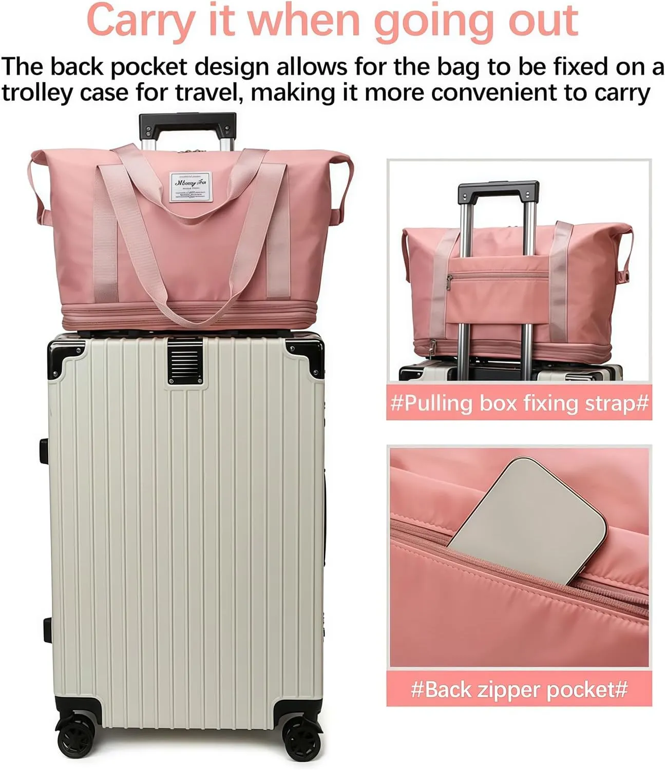 2025 New Kulken Travel Bag with Wheels, Kulken Travel Bag, Expandable Foldable Duffle Bags, Dry and Wet Separation (Blue)