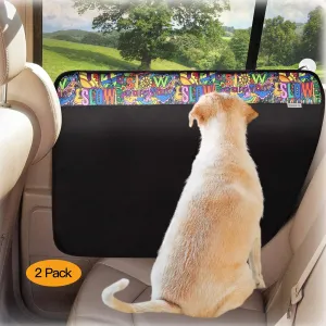 2PCS Dog Car Door Protector, 29.5 x 20.47 Waterproof Scratchproof Nonslip Durable Machine Washable CarDoor Protectors from Pet’s Scratching for Cars,Suvs and Trucks