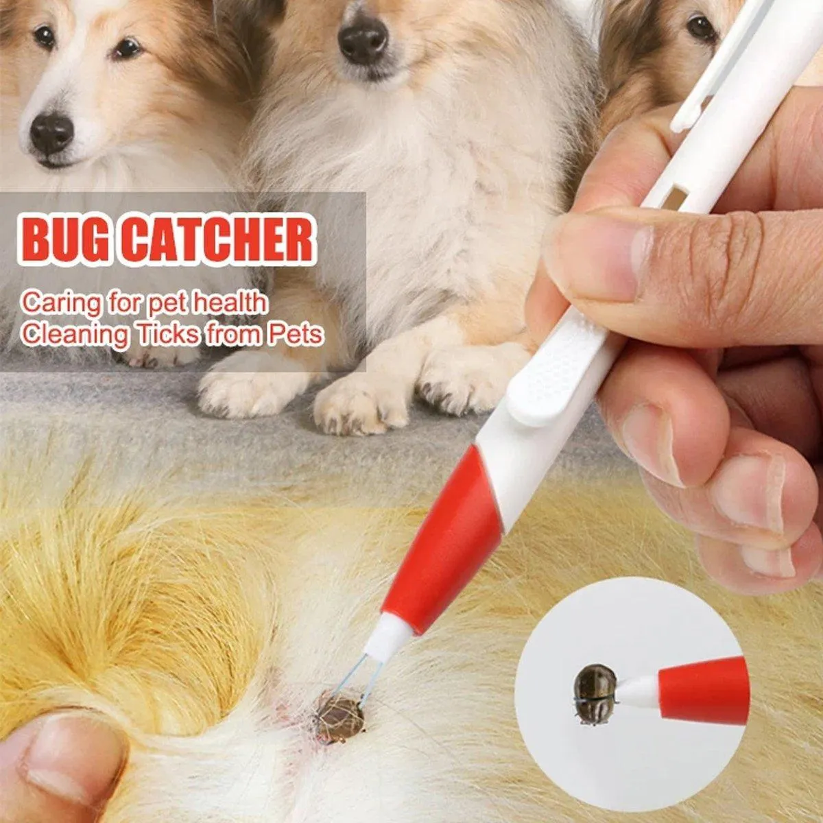 2pcs Pet Bug Catcher Tool Cat Grooming Insect Catcher for Safe Pest Control