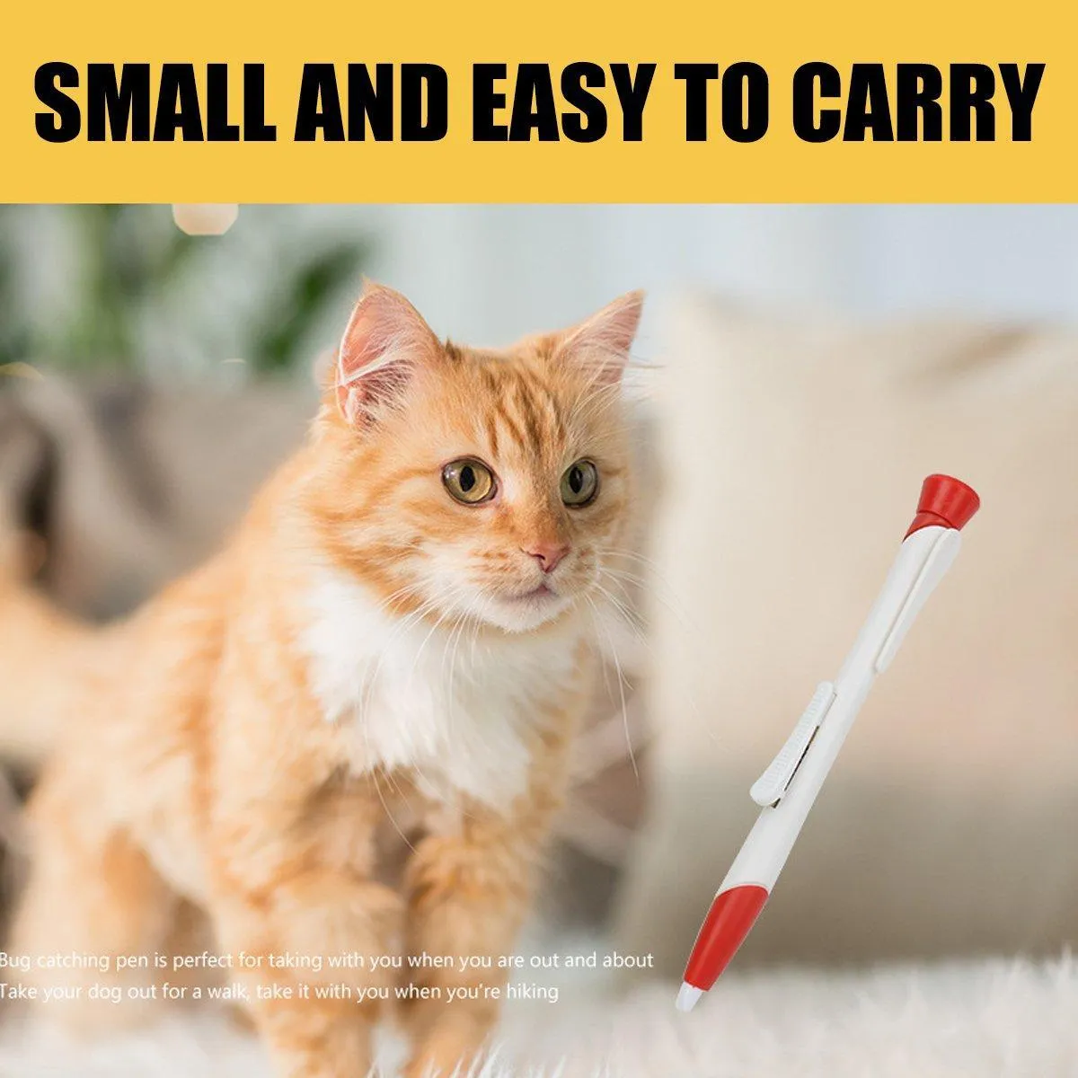 2pcs Pet Bug Catcher Tool Cat Grooming Insect Catcher for Safe Pest Control