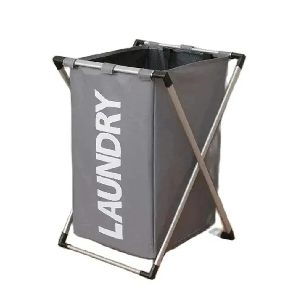 3 Grids Foldable Laundry Basket | Waterproof Large Bathroom Hamper
