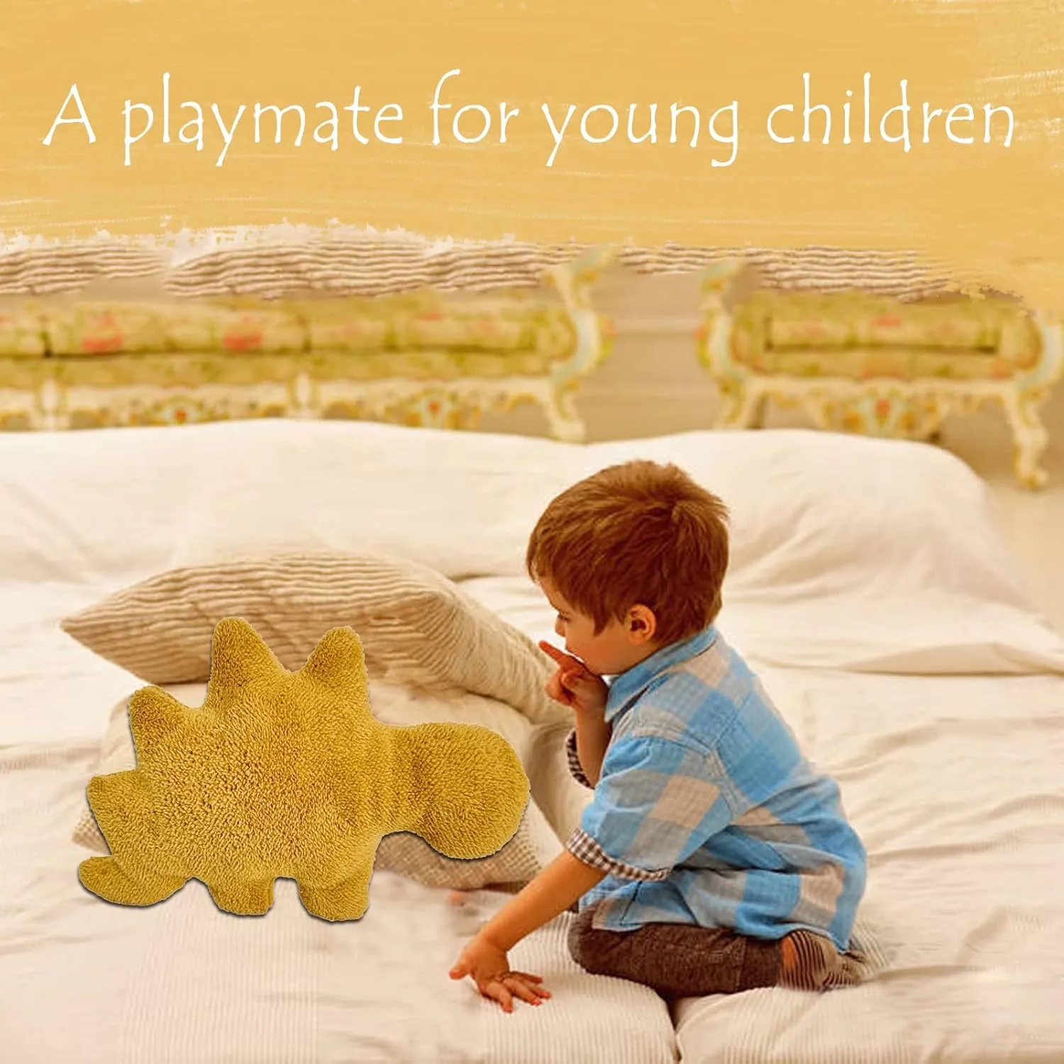 3 Packs Dino Nugget Pillow Plush, 18 inches Dinosaur Chicken Nugget Pillow Stuffed Animal Plush Toy, Dino Nugget Dinosaur Party Decoration Birthday for Kids Boys Girls