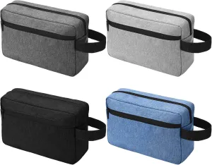 4 Pcs Toiletry Bag Water Resistant Shaving Toiletry Travel Cosmetic Bag for Men Portable Storage for Women Makeup Pouch Organizer with Large Capacity for Toiletries(Classic Color,Plain)
