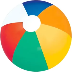 48 Pack 24" Inch Beach Balls - Large Inflatable Rainbow Beach Balls Perfect for Swimming Pool Party and Summer Fun Toy