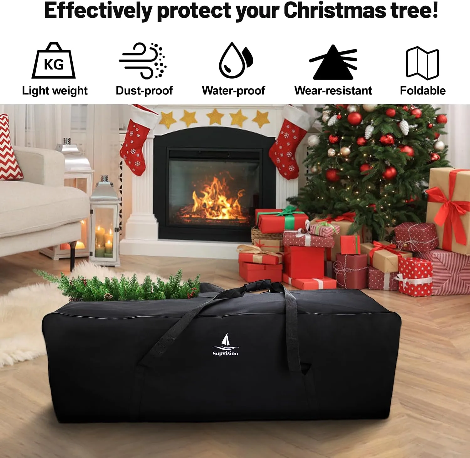 49.2in Storage Bag with 2-Way Durable Zippers and Handles Duffel Bag Strong Oxford Fabric Extra Large Luggage Bags for Travel Camping Sports Equipment Storage Bags 200L 52.8Gallons