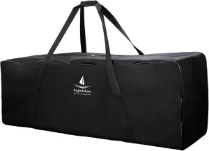 49.2in Storage Bag with 2-Way Durable Zippers and Handles Duffel Bag Strong Oxford Fabric Extra Large Luggage Bags for Travel Camping Sports Equipment Storage Bags 200L 52.8Gallons