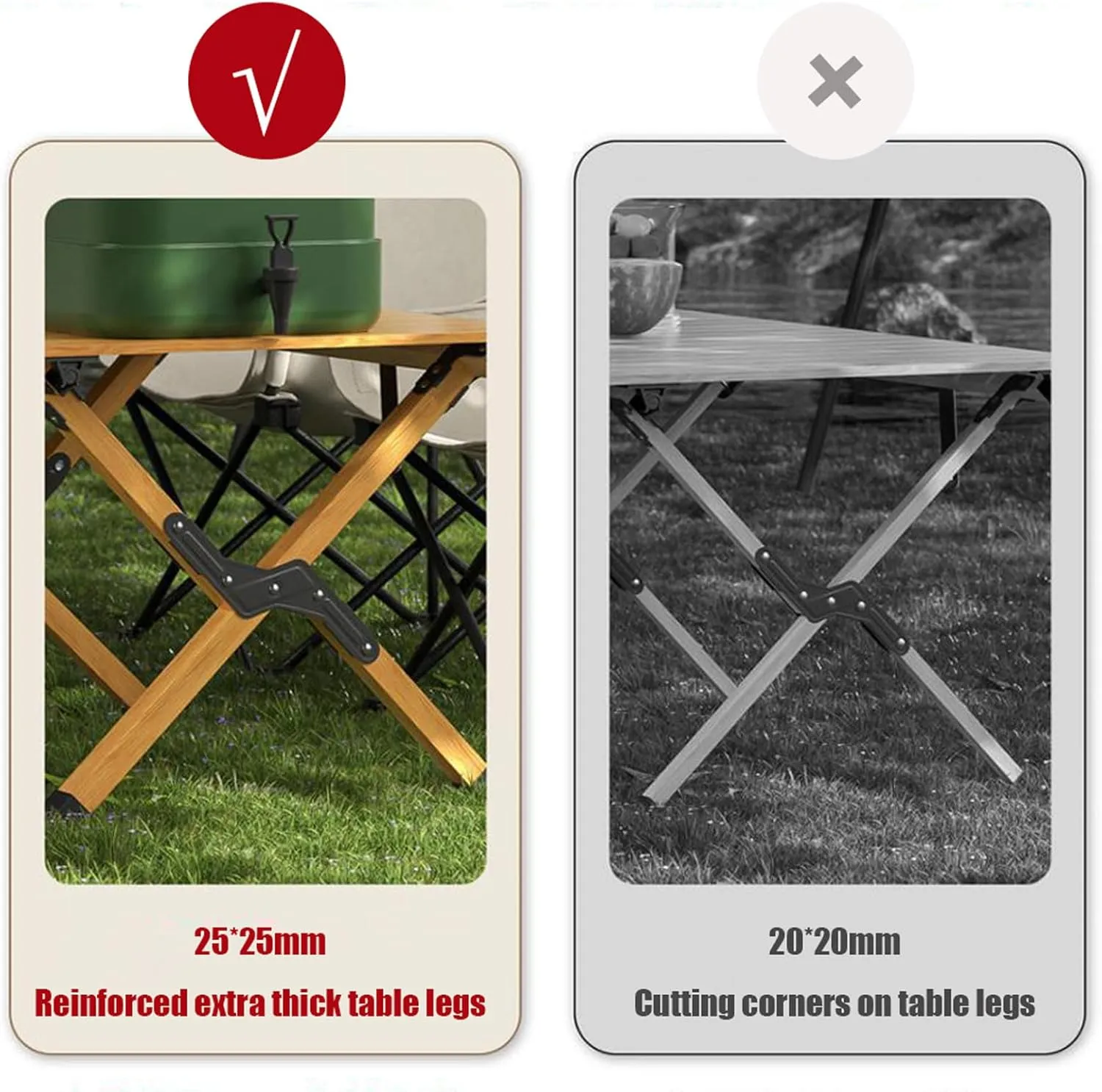 5-Pack Folding Camping Table and Chairs, Portable Lightweight Picnic Chairs Outdoor Lawn Aluminum Roll-up with Carrying Bag, for Patio Garden BBQ