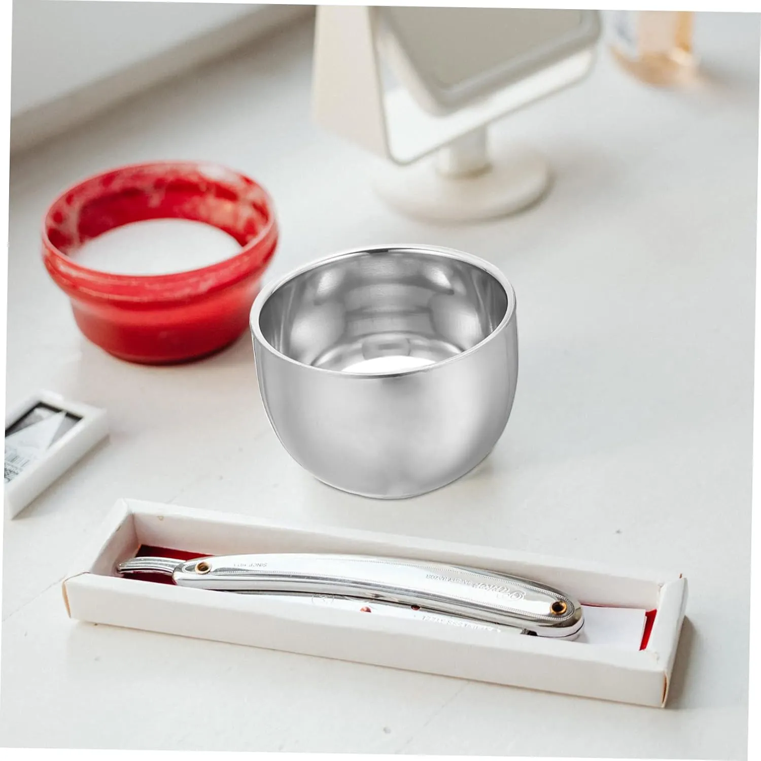 5pcs Shaving Bowl Men's Shave Cream Mug Professional Shaving Cup Accessory