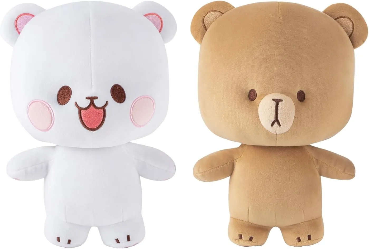 7" Inch Milk and Mocha Plush Bundle Authentic Merchandise