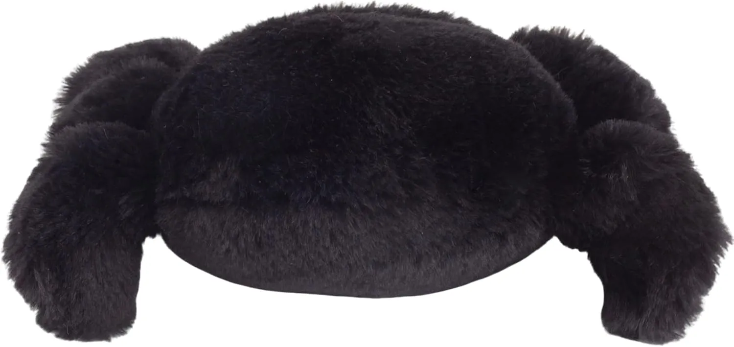 9.8 Inch Cute Spider Plush Toy - Soft Halloween Stuffed Animal, Valentine's Gift, Birthday Present for Kids & Adults (Black Purple)