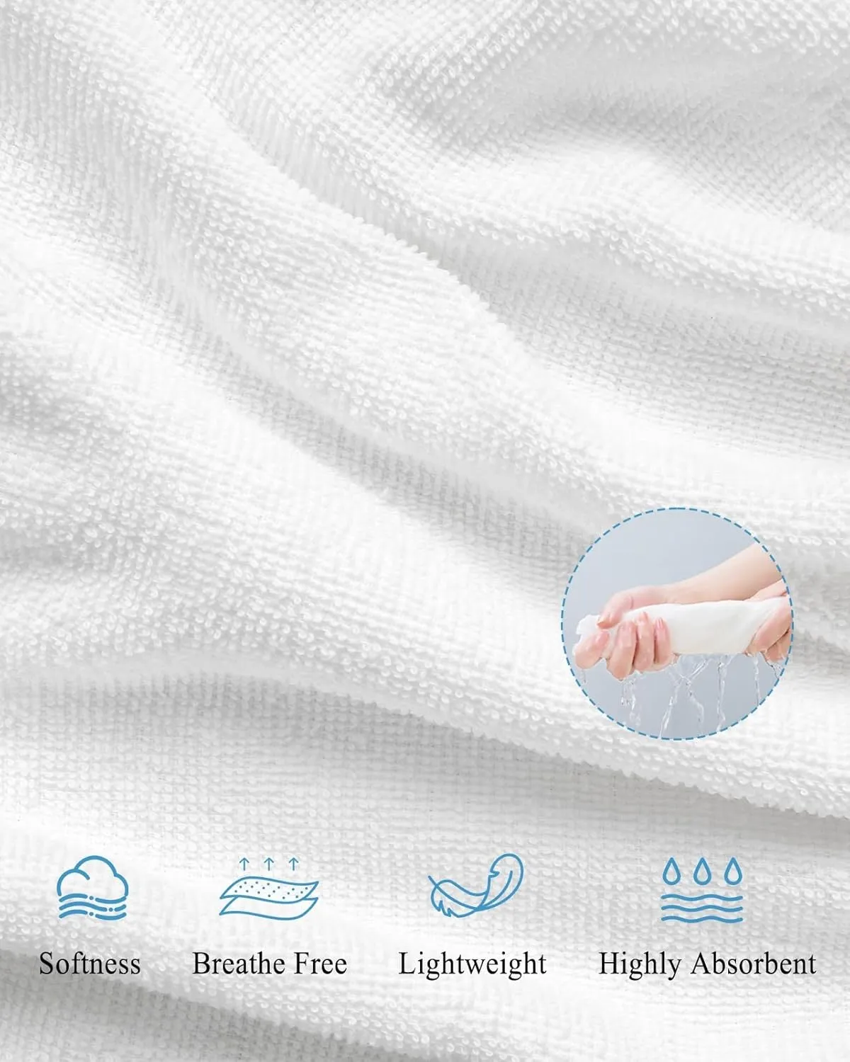 Abstract Beach Towel 31"x61" Microfiber Beach Towels Oversized Sand Free Quick Dry Beach Towel/Bath Towels/Yoga Towel/Pool Towels/Travel Towel for Women Men Girls Kids-Teal Hand-Painted