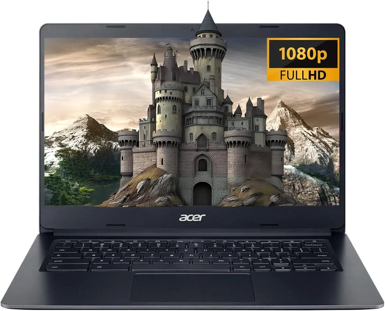 acer Chromebook 314 for Student and Business, 14" FHD Touch IPS, Intel UHD Graphics 600, Intel Celeron N4020, 4GB RAM, 128GB Storage(64GB eMMC   64GB USB), Chrome OS, WiFi 5- Black
