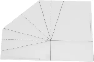 Acrylic Cookie Basket Bag Templates, Multifunctional Food Basket Sewing Template Quilting Sewing Ruler DIY Sewing Ruler Tailor (25.4cm / 10in)