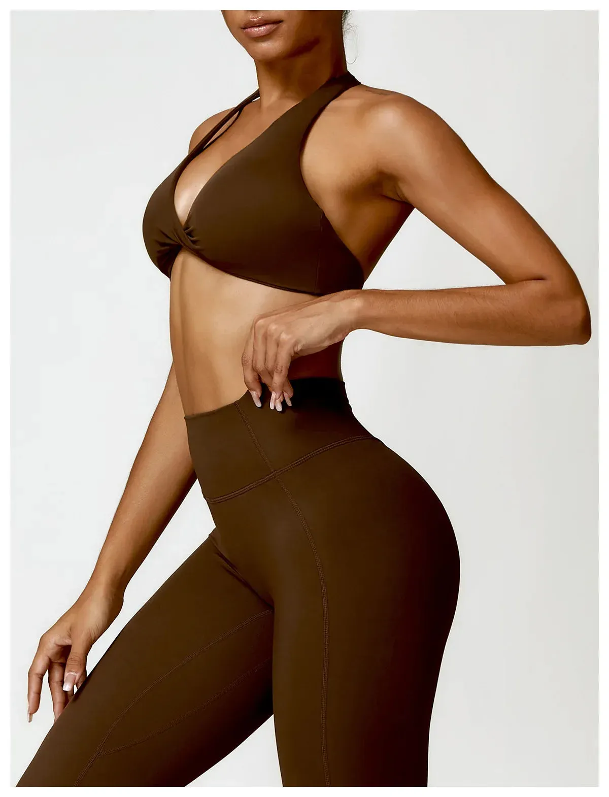 ACTIVE™ Halter Sports Bra Soot