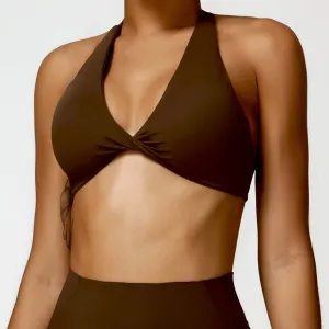 ACTIVE™ Halter Sports Bra Truffle