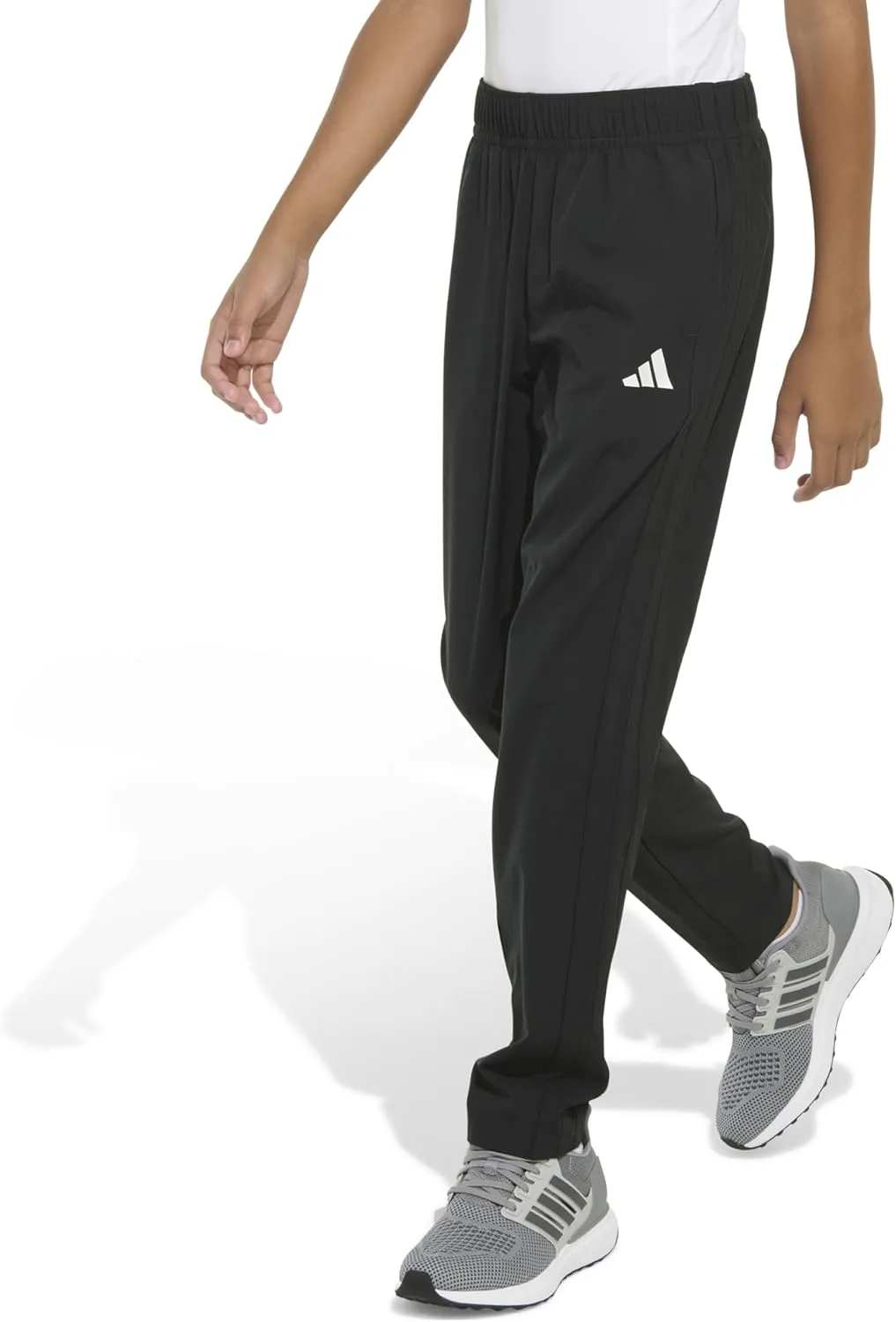adidas Boys' Woven 3-Stripe Stretch Pant