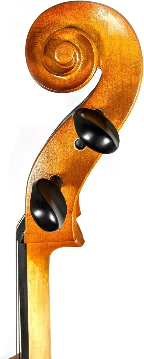 ADM 4/4 Full Size Acoustic Cello, Beginner Acoustic Cello Kit with Portable Bag for Beginner Adults & Students (Yellow, 4/4 Size)