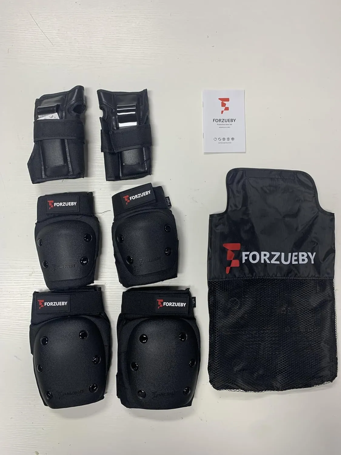 Adult/Kids Knee Pads Elbow Pads Wrist Guards 6 in 1 Protective Gear Set for Inline Roller Skating Skateboarding Scooter BMX etc.