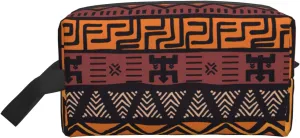 African Mud Cloth Tribal print Toiletry Bag for Men,Toiletry Organizer Dopp Kit Shaving Bag for Toiletries Accessories