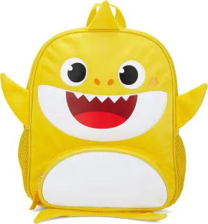 AI ACCESSORY INNOVATIONS Baby Shark 12" Backpack for Girls & Boys, Plush with 3D Fins & Appliques, Adjustable Straps & Padded Back, Lightweight Travel Bag for Kids