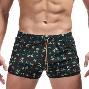 AIMPACT Mens Swim Trunks Quick Dry Board Shorts 80s 90s Vintage Swimwear with Lining Swim Shorts for Men