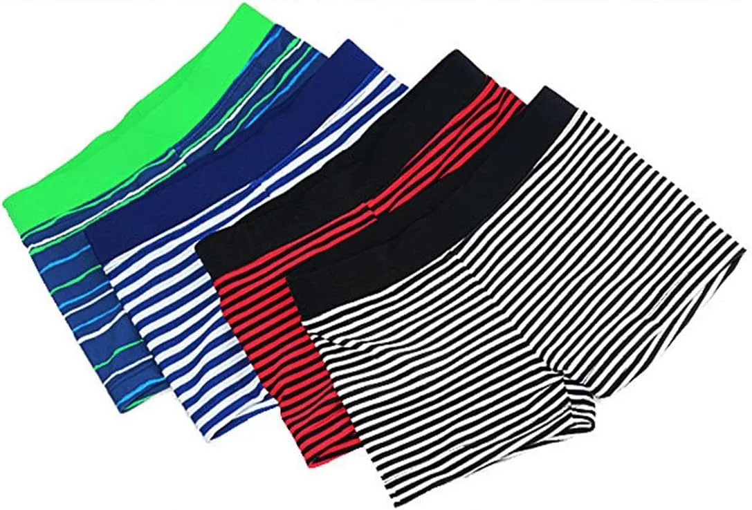 Aivtalk Kids Boys Swimming Trunks Swim Boxer Shorts Underpants Stripe