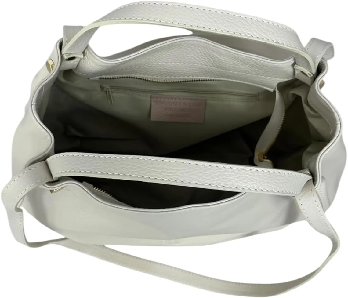 Alfa Handbag, Genuine Leather Made in Italy