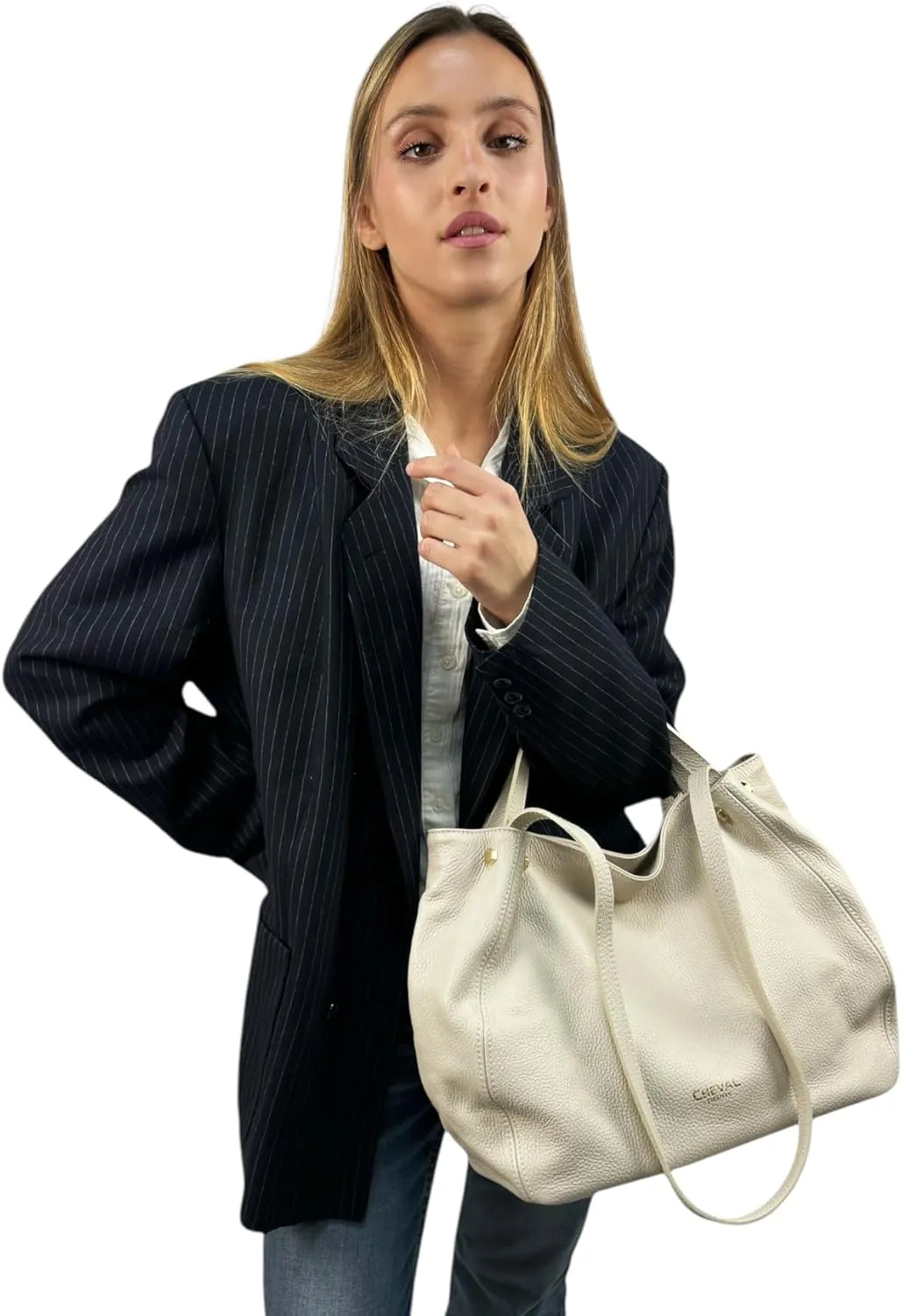 Alfa Handbag, Genuine Leather Made in Italy