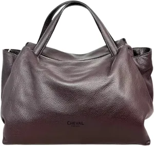 Algedi Handbag, Genuine Leather Made in Italy