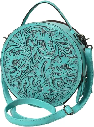 American Darling Canteen Hand Tooled Genuine Leather Women Bag Western Handbag Purse | Canteen Bag for Women | Canteen Purse
