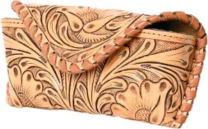 American Darling Sunglass Case Hand Tooled Genuine Leather Women Bag Western Handbag Purse