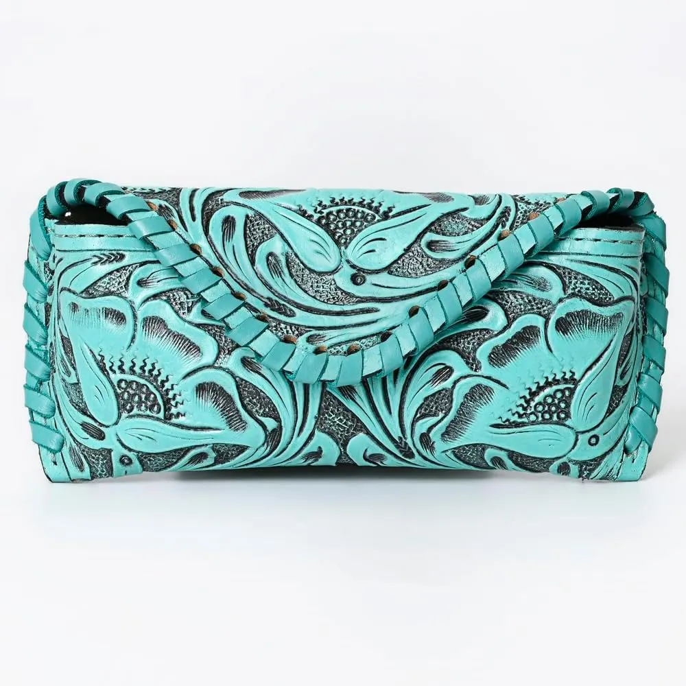 American Darling Sunglass Case Hand Tooled Genuine Leather Women Bag Western Handbag Purse