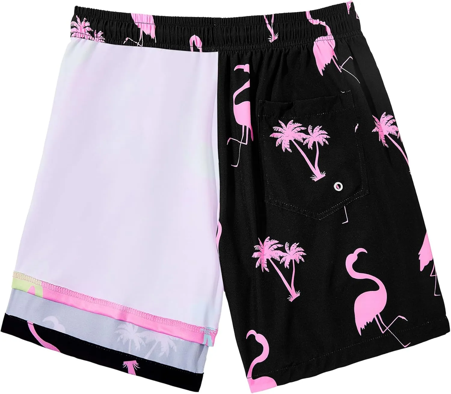 American Trends Men's Swim Trunks with Compression Liner Quick Dry Swimsuits Mens Bathing Suit Swimwear