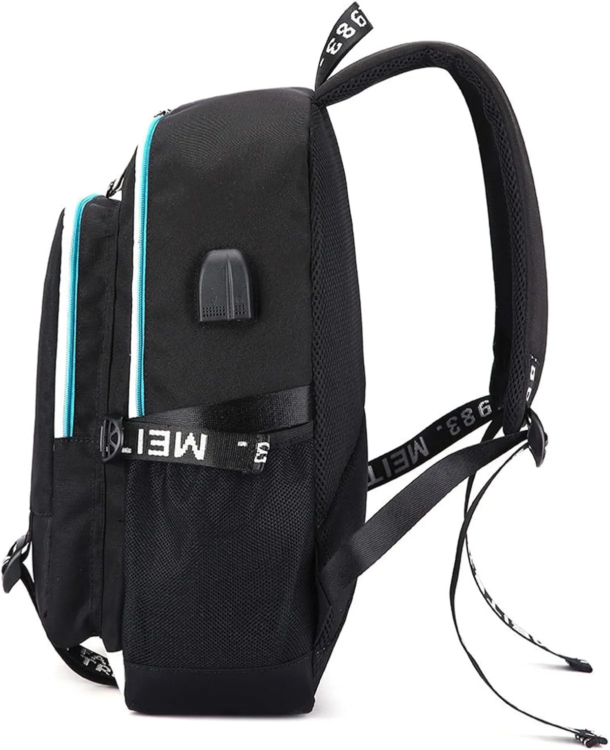 Anime Gushing Over Magical Girls Backpack Daypack School Bag with USB port and Headphone Jack 2