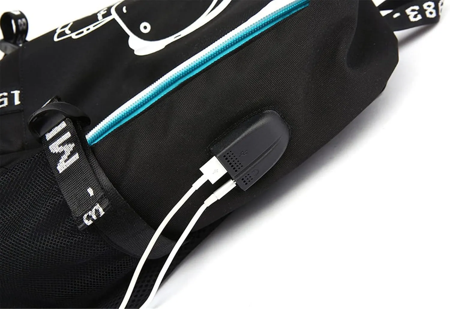Anime Gushing Over Magical Girls Backpack Daypack School Bag with USB port and Headphone Jack 2