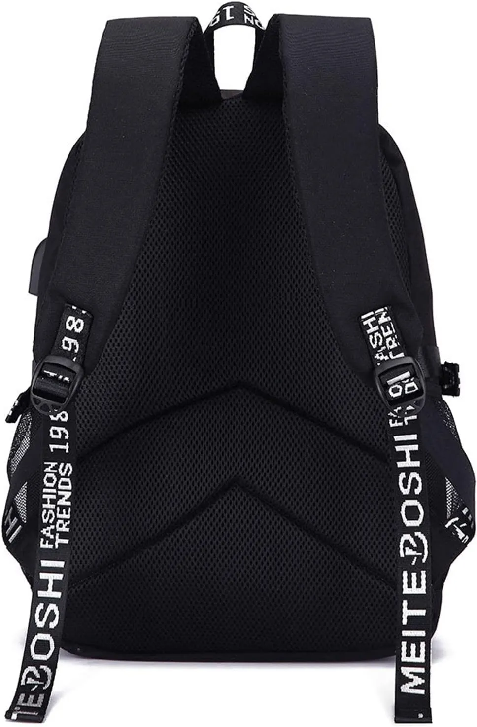 Anime Gushing Over Magical Girls Backpack Daypack School Bag with USB port and Headphone Jack 2