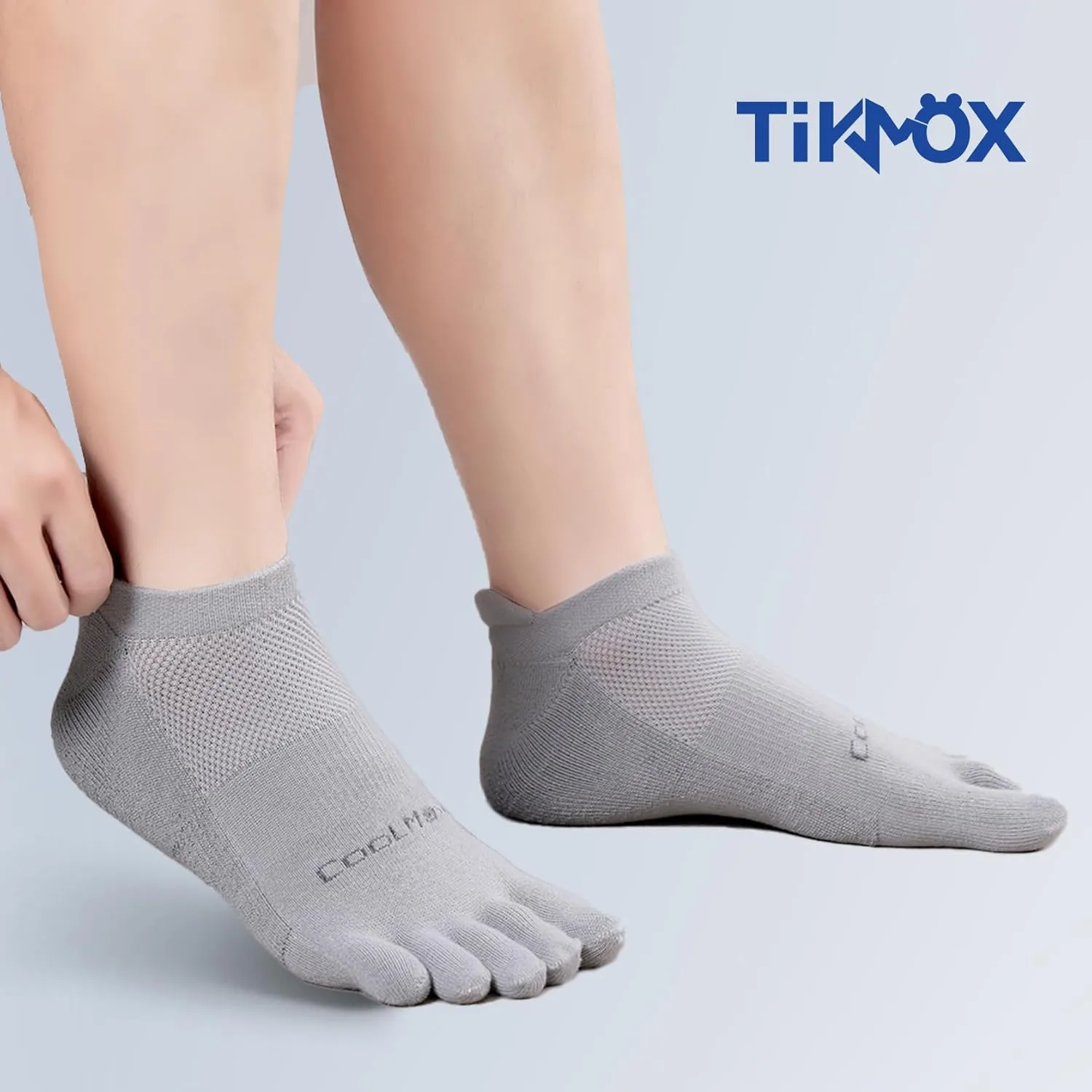 Ankle Running Toe Socks, Athletic Cool Feel & Quick Dry Fabric, Arch Support, Five-Toe Design for Sports Enthusiasts
