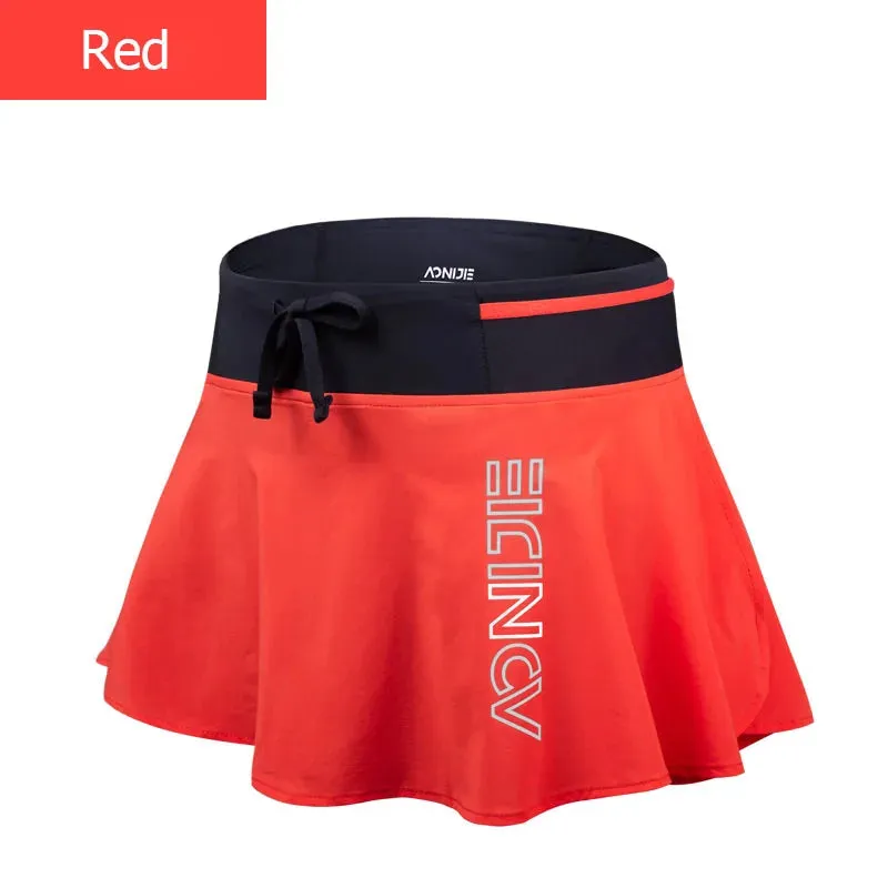 AONIJIE F5104 Women’s Quick-Dry Sports Skirt with Lining and Hidden Pocket | Running, Tennis, Gym
