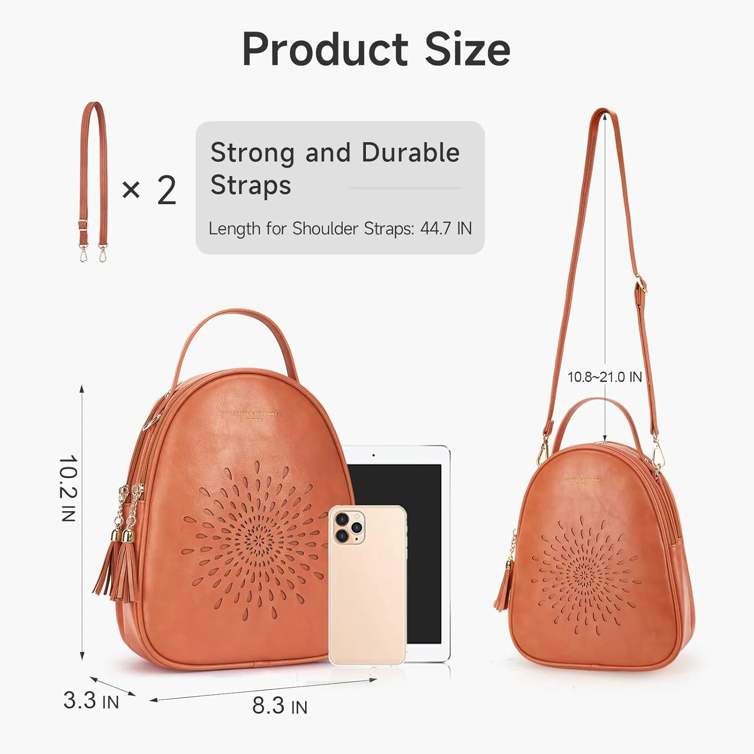 APHISON Small Backpack Purse for Women Cute Mini Backpacks PU Leather Crossbody Shoulder Bags Multifunctional Handbags