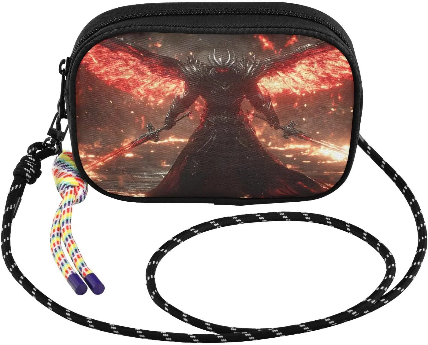 Archangel Sword Fire Crossbody Bags for Women Cell Phone Purses Women's Shoulder Handbags Wallet Purse with Adjustable Strap