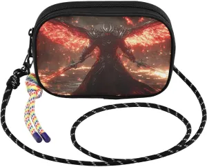 Archangel Sword Fire Crossbody Bags for Women Cell Phone Purses Women's Shoulder Handbags Wallet Purse with Adjustable Strap
