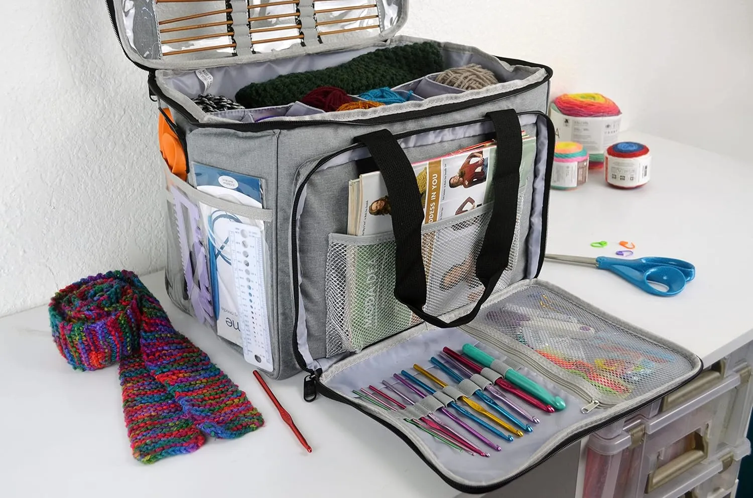 ArtBin Needleworks Grey Project Bag