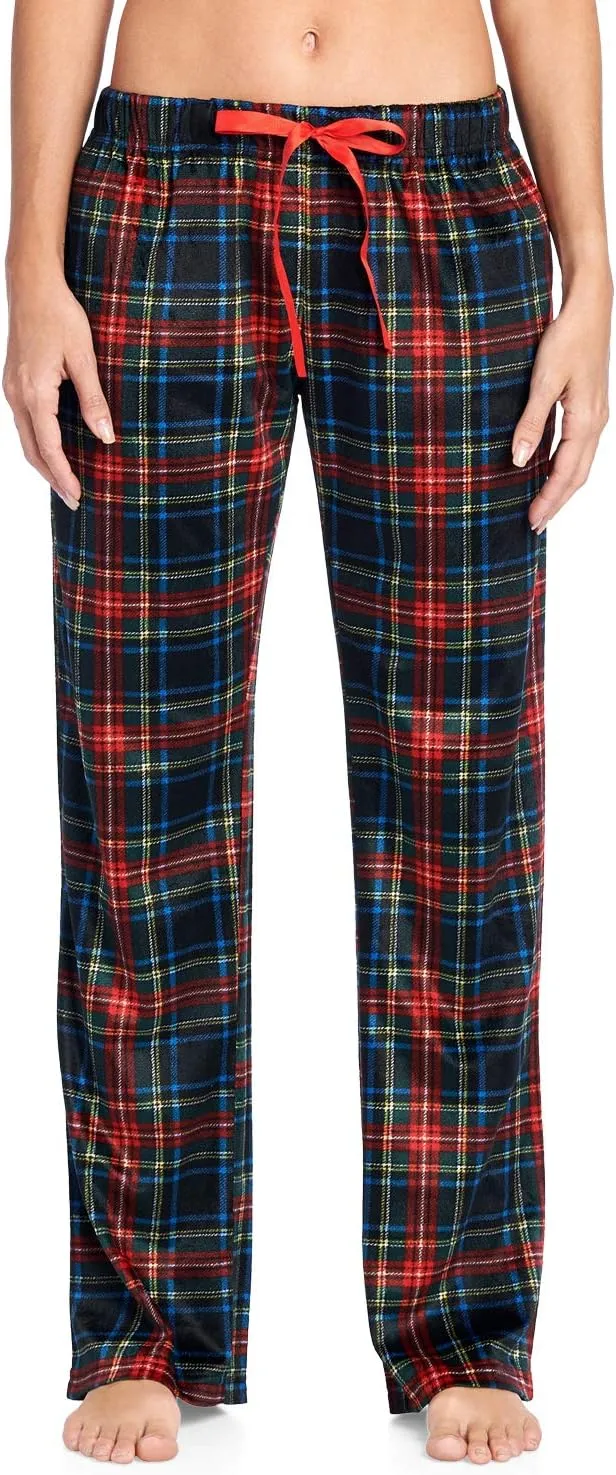 Ashford & Brooks Women's Plush Mink Fleece Pajama Sleep Pants