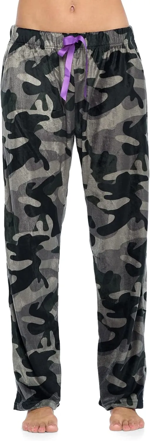 Ashford & Brooks Women's Plush Mink Fleece Pajama Sleep Pants