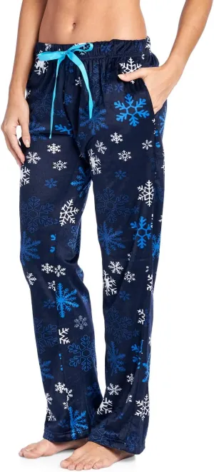 Ashford & Brooks Women's Plush Mink Fleece Pajama Sleep Pants