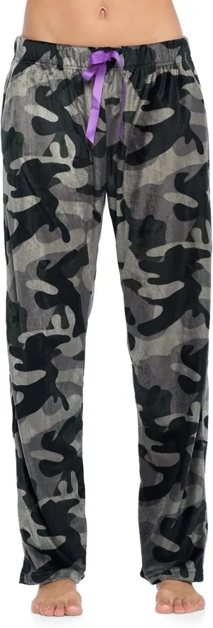 Ashford & Brooks Women's Plush Mink Fleece Pajama Sleep Pants