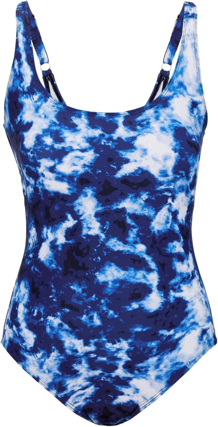 Athletic One Piece Swimsuit for Women Tummy Control Slimming Training Swimwear Bathing Suit for Youth Girls