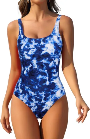 Athletic One Piece Swimsuit for Women Tummy Control Slimming Training Swimwear Bathing Suit for Youth Girls